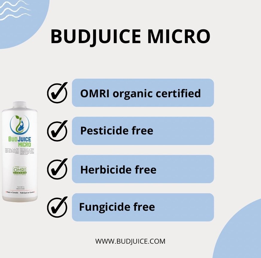 BudJuice Micro Organic Liquid Fertilizer – All Purpose, All Natural Nutrient Rich Plant Food - BudJuice