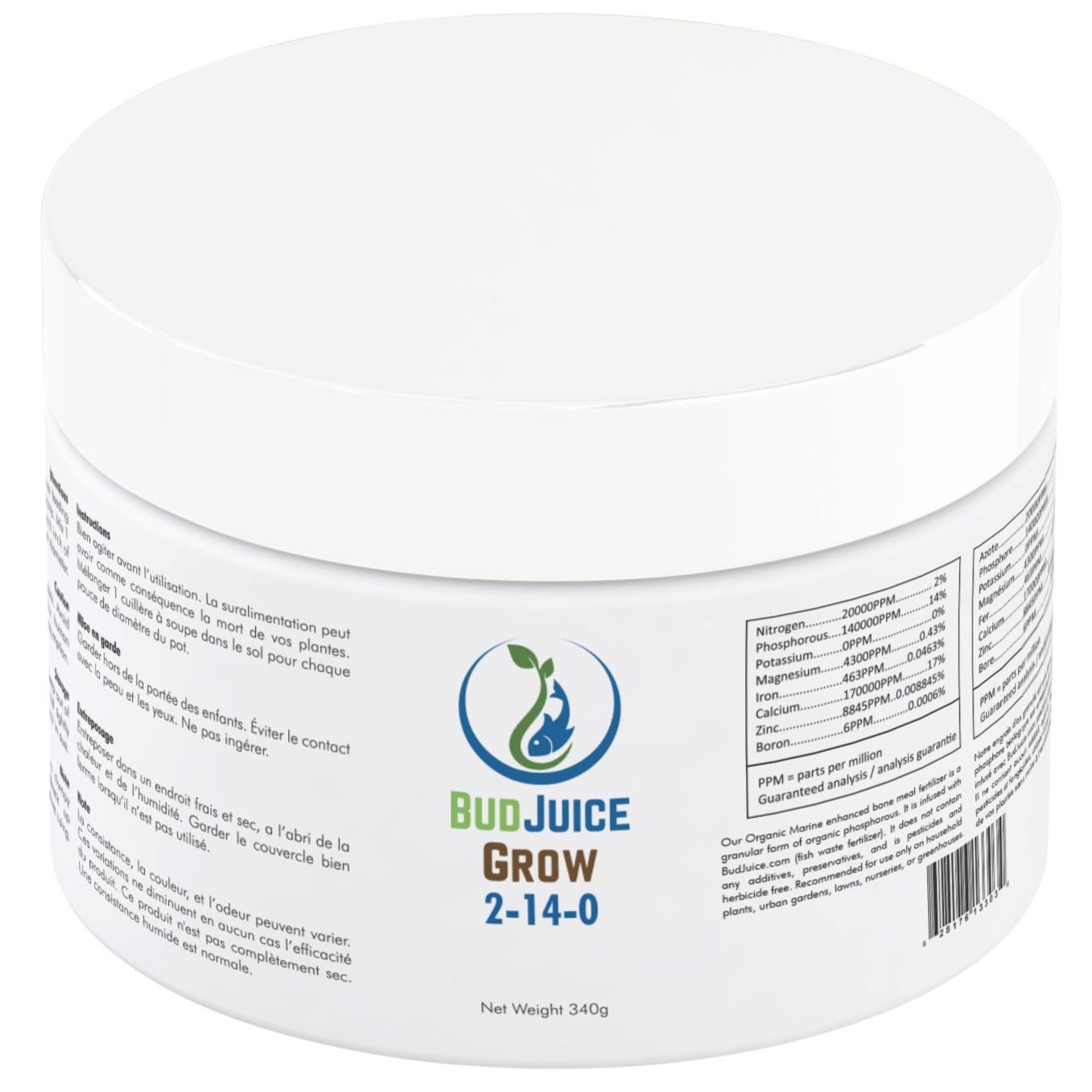 BUDJUICE - Grow 2-14-0 Organic Fertilizer Bone Meal Based Phosphorus - BudJuice